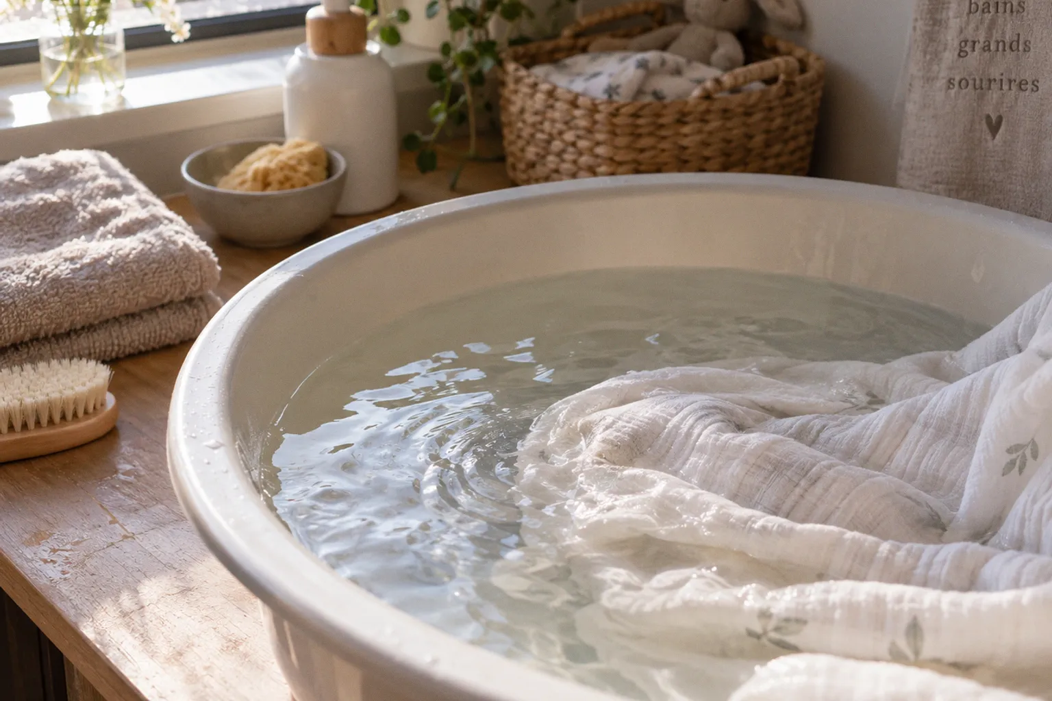 Bain enveloppé : une technique pour apaiser votre nouveau-né
