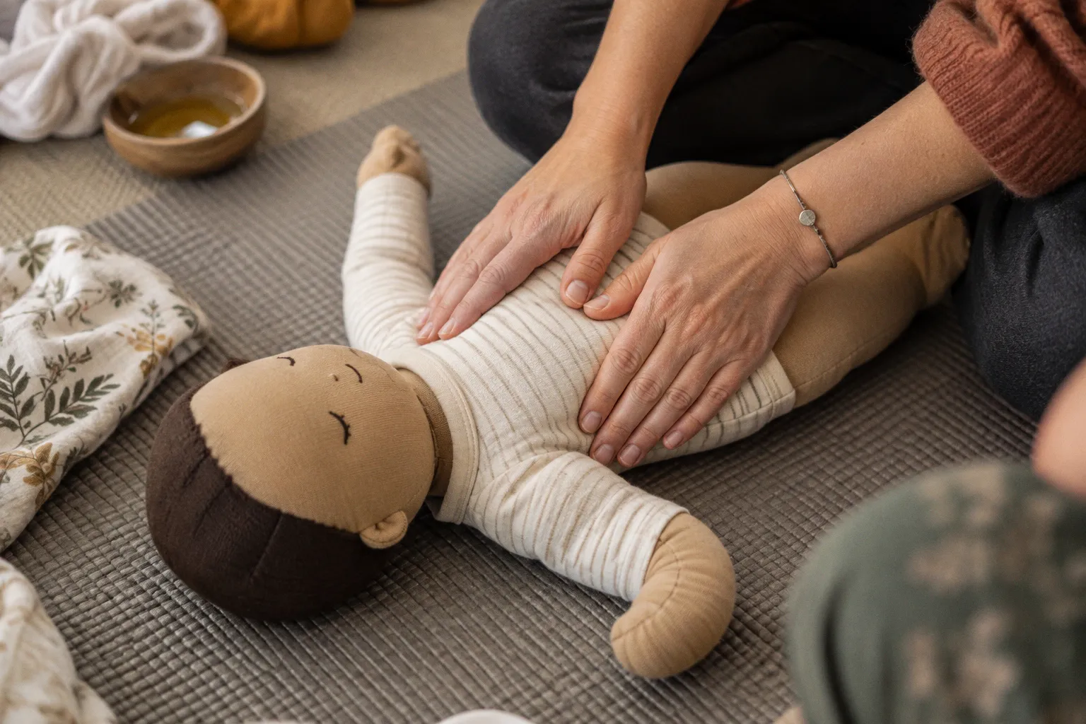 Massage Shantala : gestes ciblés pour apaiser les coliques