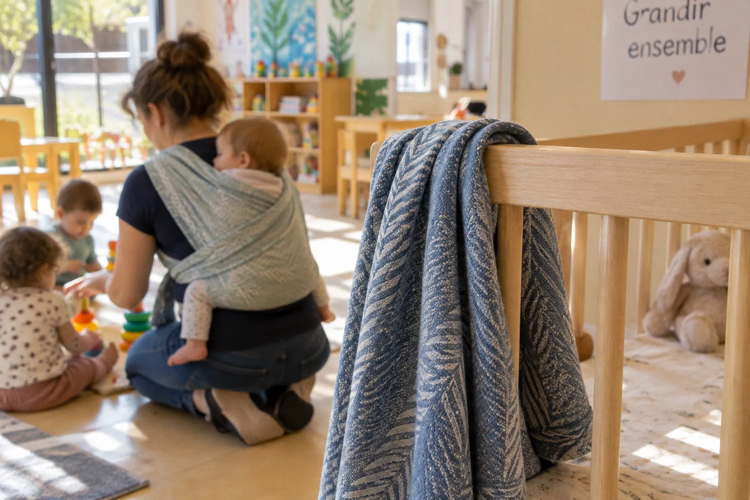 Portage physiologique en crèche : avantages et limites réelles