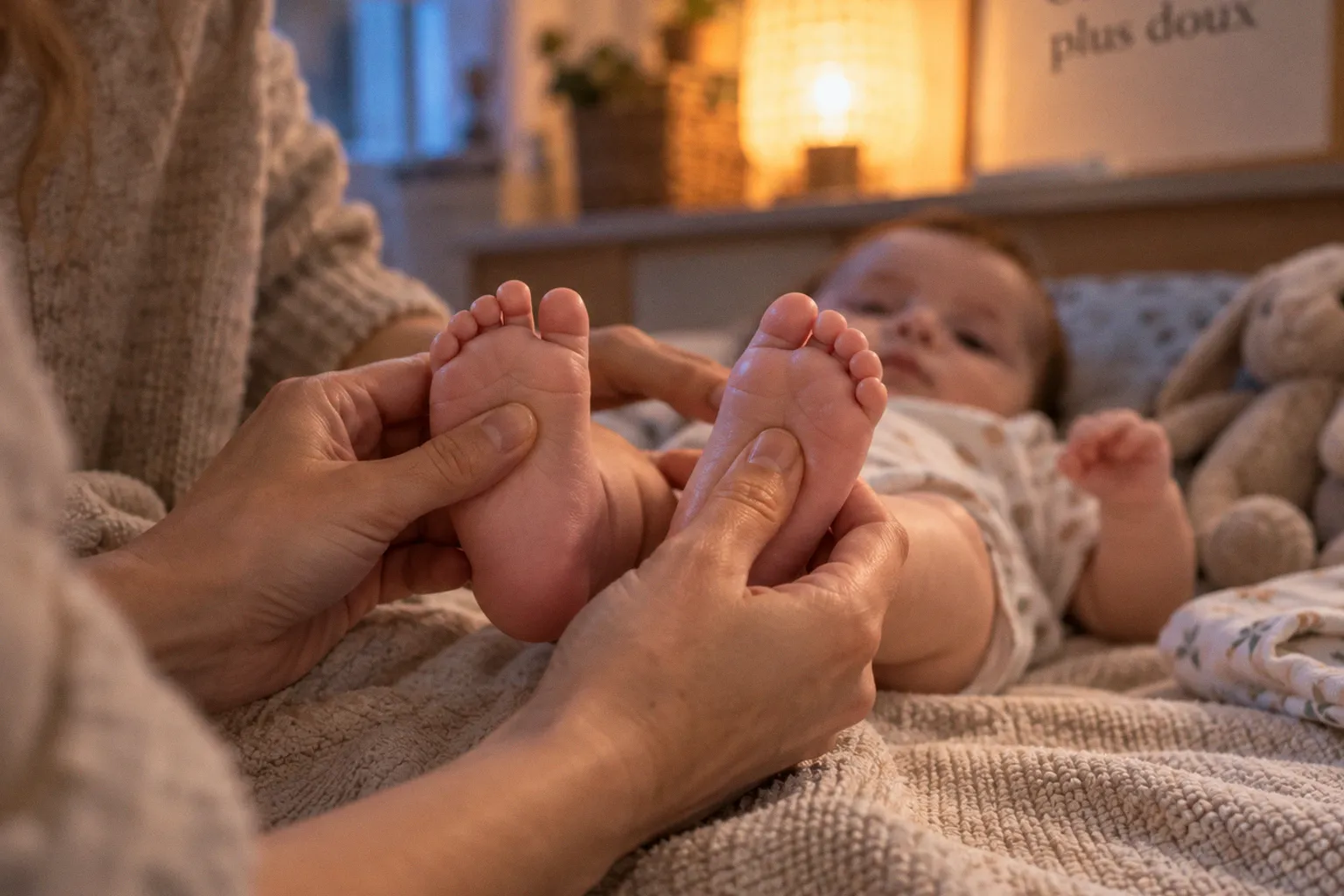 Réflexologie plantaire du bébé : les voies de l'apaisement